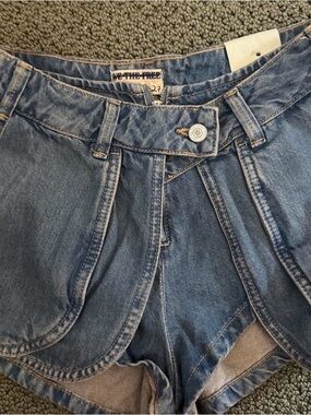 We The Free Blue Jean Shorts